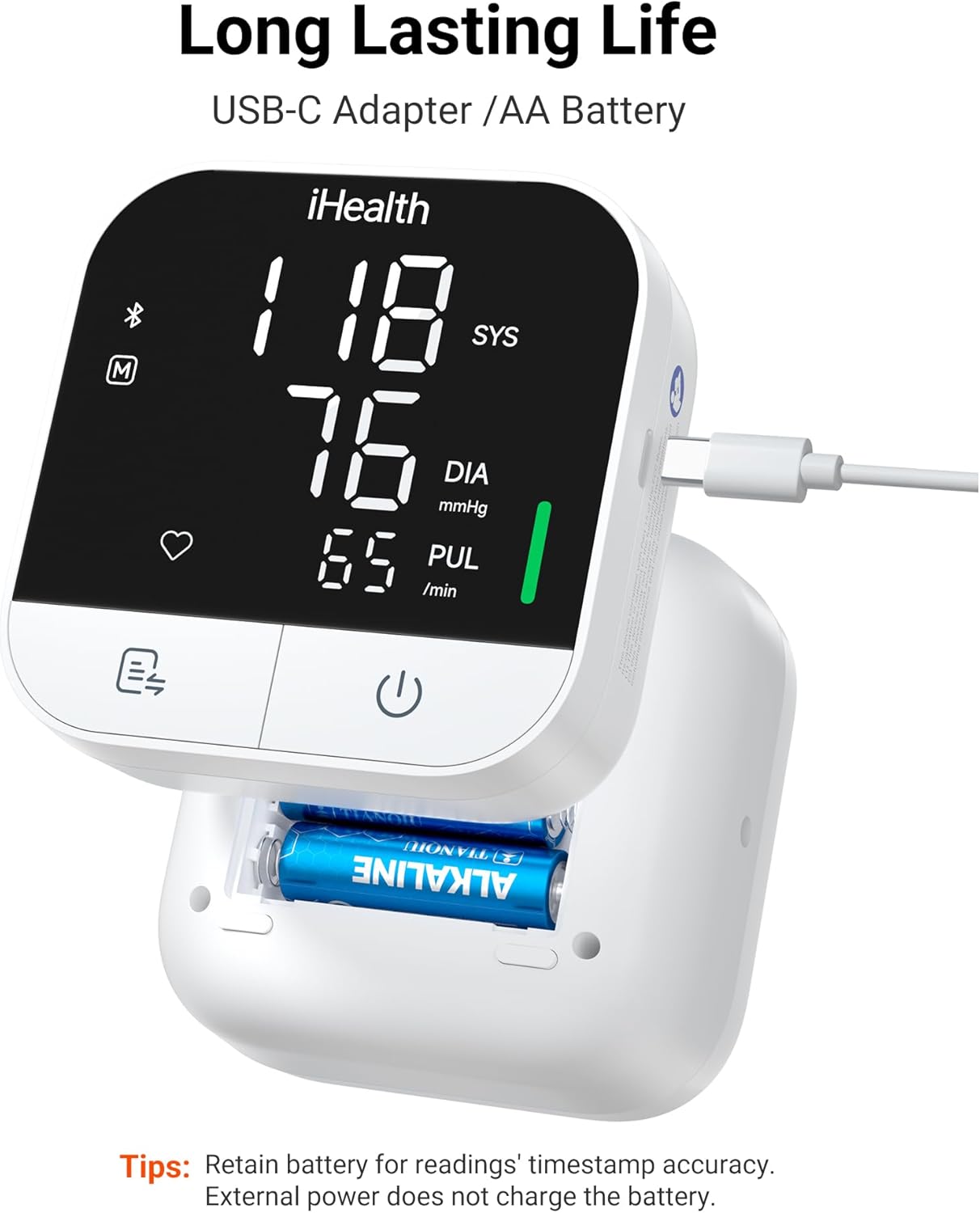 iHealth Track Pro Upper Arm Blood Pressure Monitor with Full-View LED Screen

