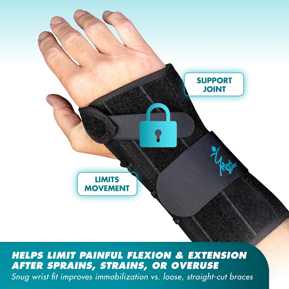 Med Spec 8" Wrist Lacer Wrist Brace with Adjustable Lacing, Dual Stays

