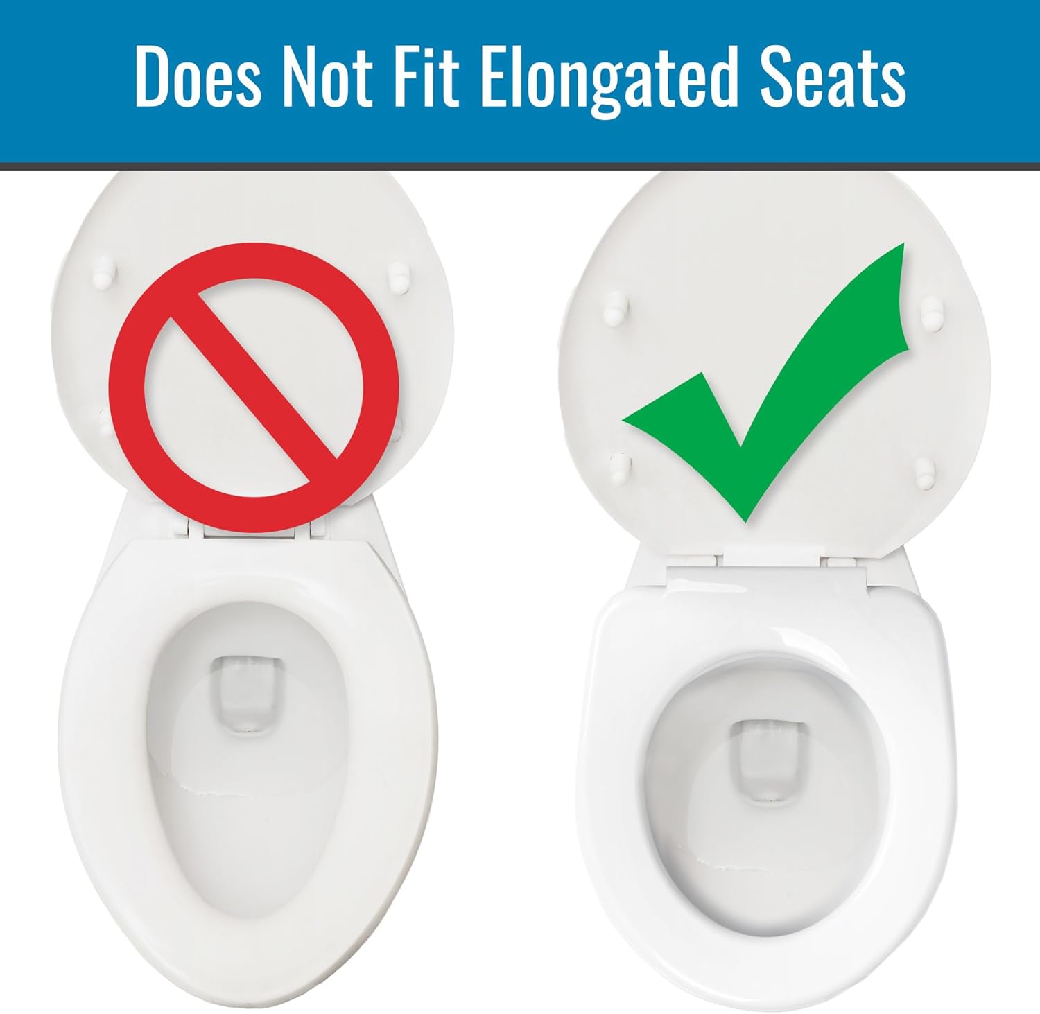 HealthSmart Raised Toilet Seat Riser, 5 in Padded Toilet Seat Elevation

