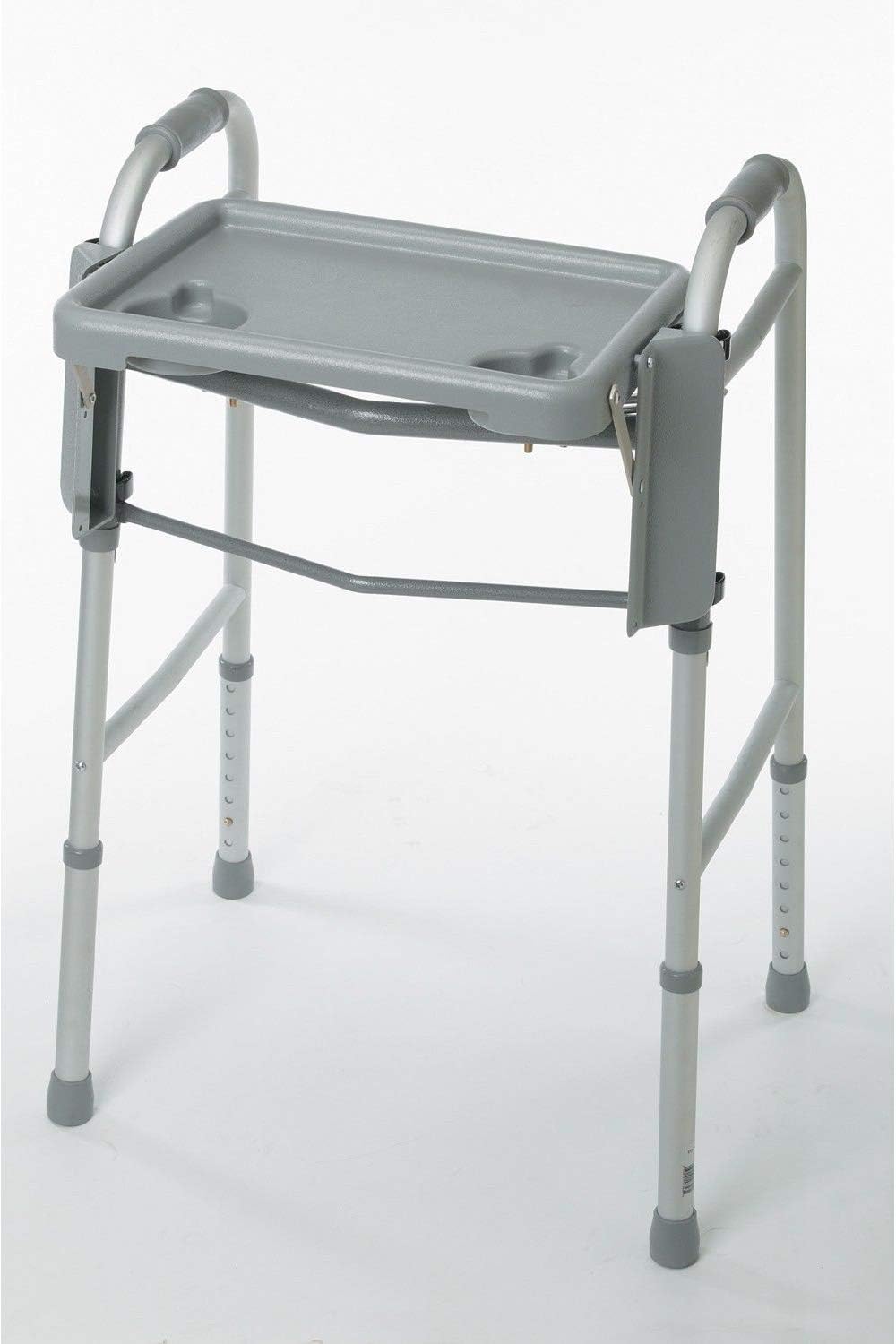 Medline Walker Flip Tray Table with 2 Cup Holders, Universal for Folding Walkers

