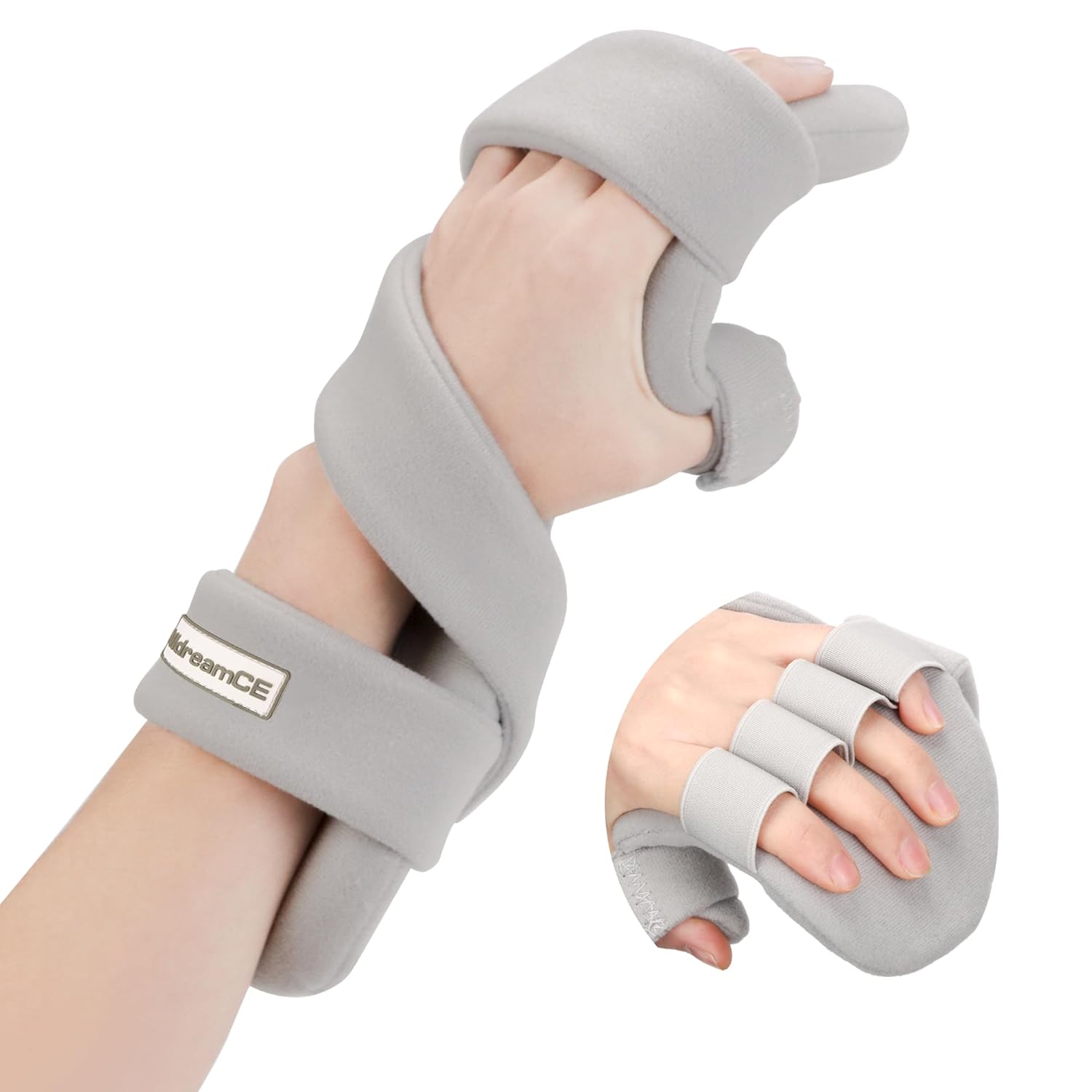 Resting Hand Splint Night Wrist Brace with Finger Separators for Carpal Tunnel & Stroke

