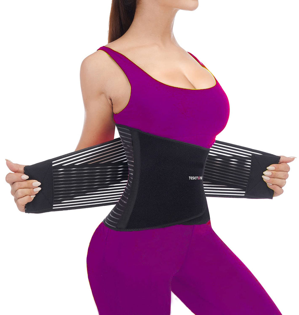 TESETON Back Brace for Men and Women, Lumbar Support Belt for Lower Back Pain

