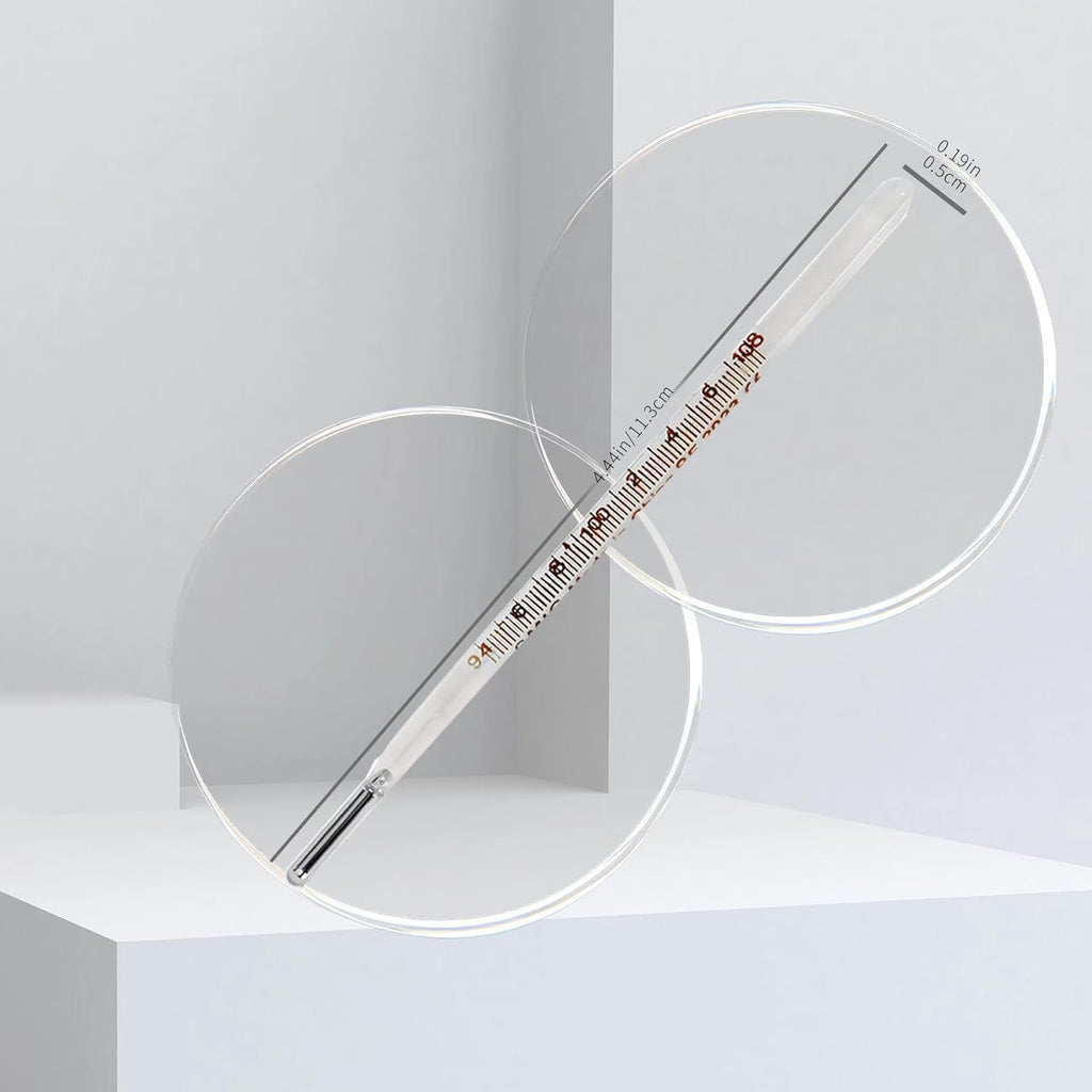 AiBi TECH Glass Oral Thermometer for Adults and Kids, Easy-Read Accuracy

