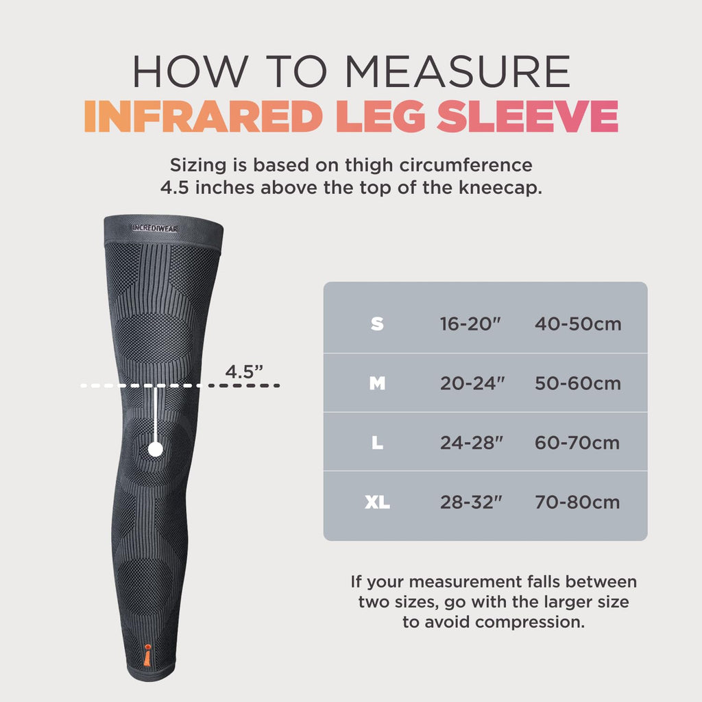 Incrediwear Full Length Leg Sleeve for Circulation, Swelling & Inflammation Relief

