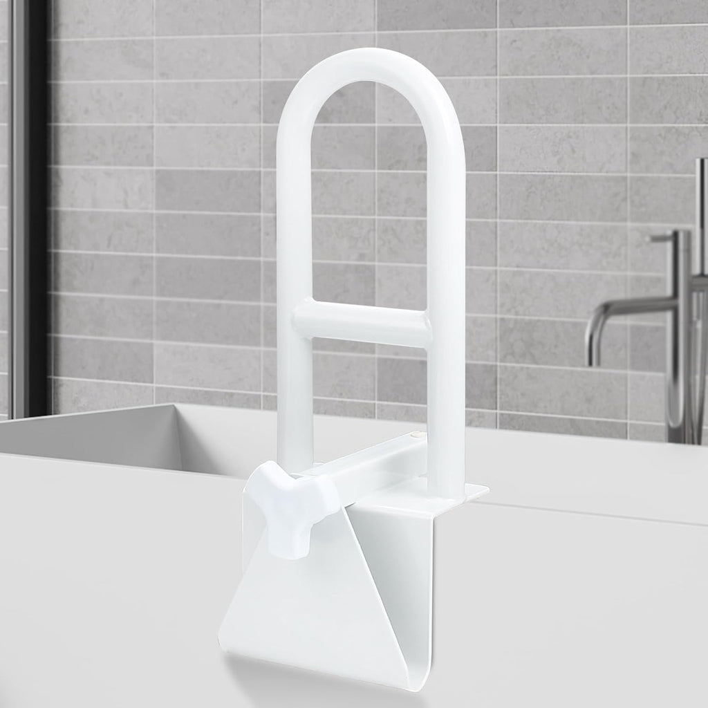 Bathtub Safety Rail Grab Bar with Adjustable Clamp for Bath and Shower, 300 lb

