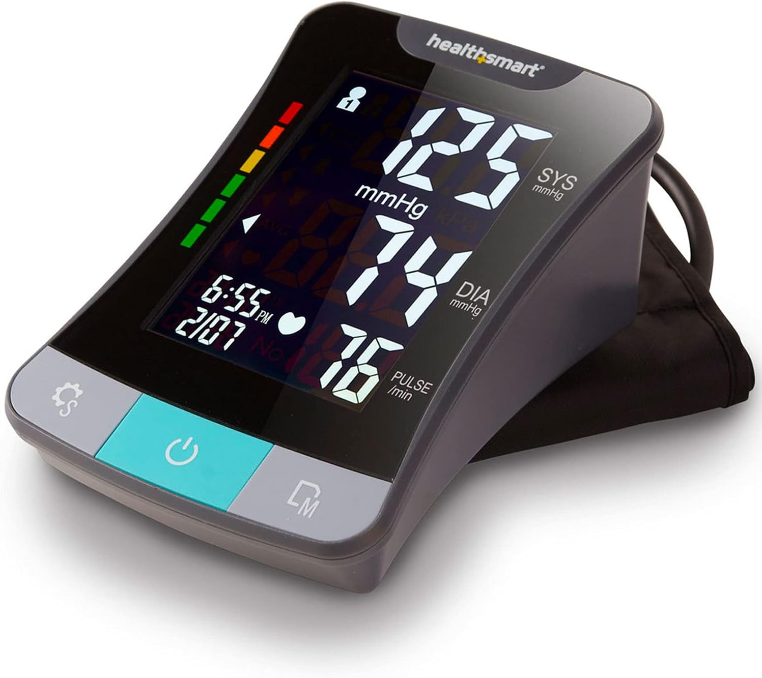 HealthSmart Digital Blood Pressure Monitor with Automatic Cuff, Pulse & Irregular Heartbeat


