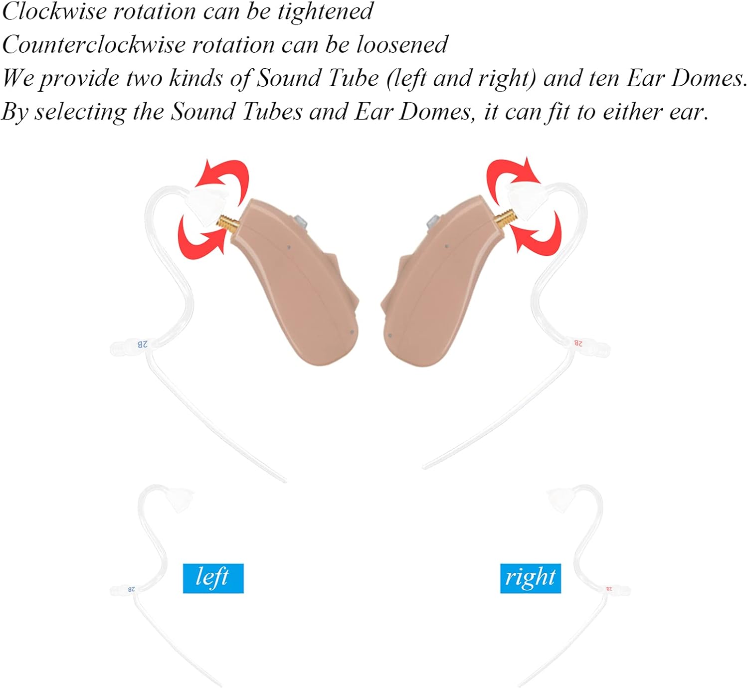 Banglijian Rechargeable Digital Noise-Cancelling Hearing Aids Pair

