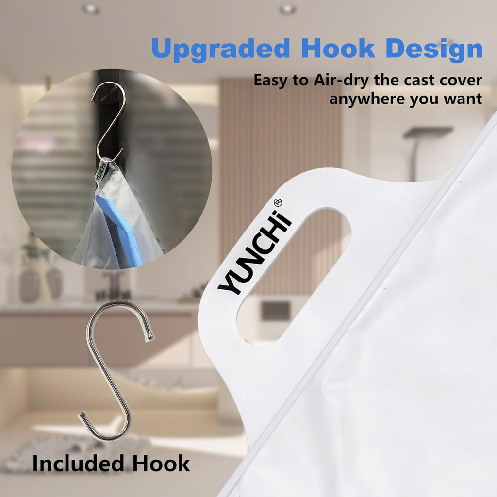 YUNCHI Waterproof Shower Cast Protector with Non-Slip Bottom for Recovery

