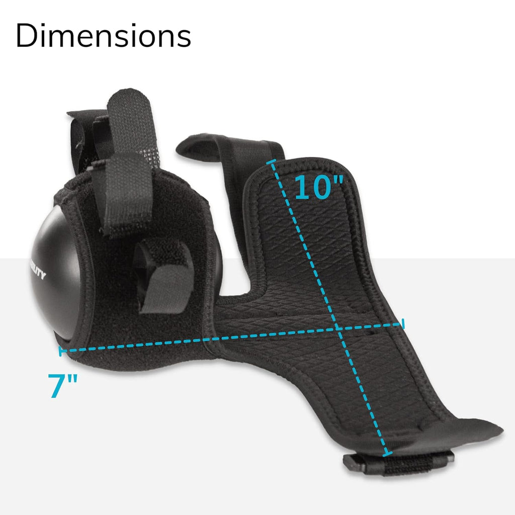 BraceAbility Anti Spasticity Hand Splint, Resting Orthosis with Therapy Ball

