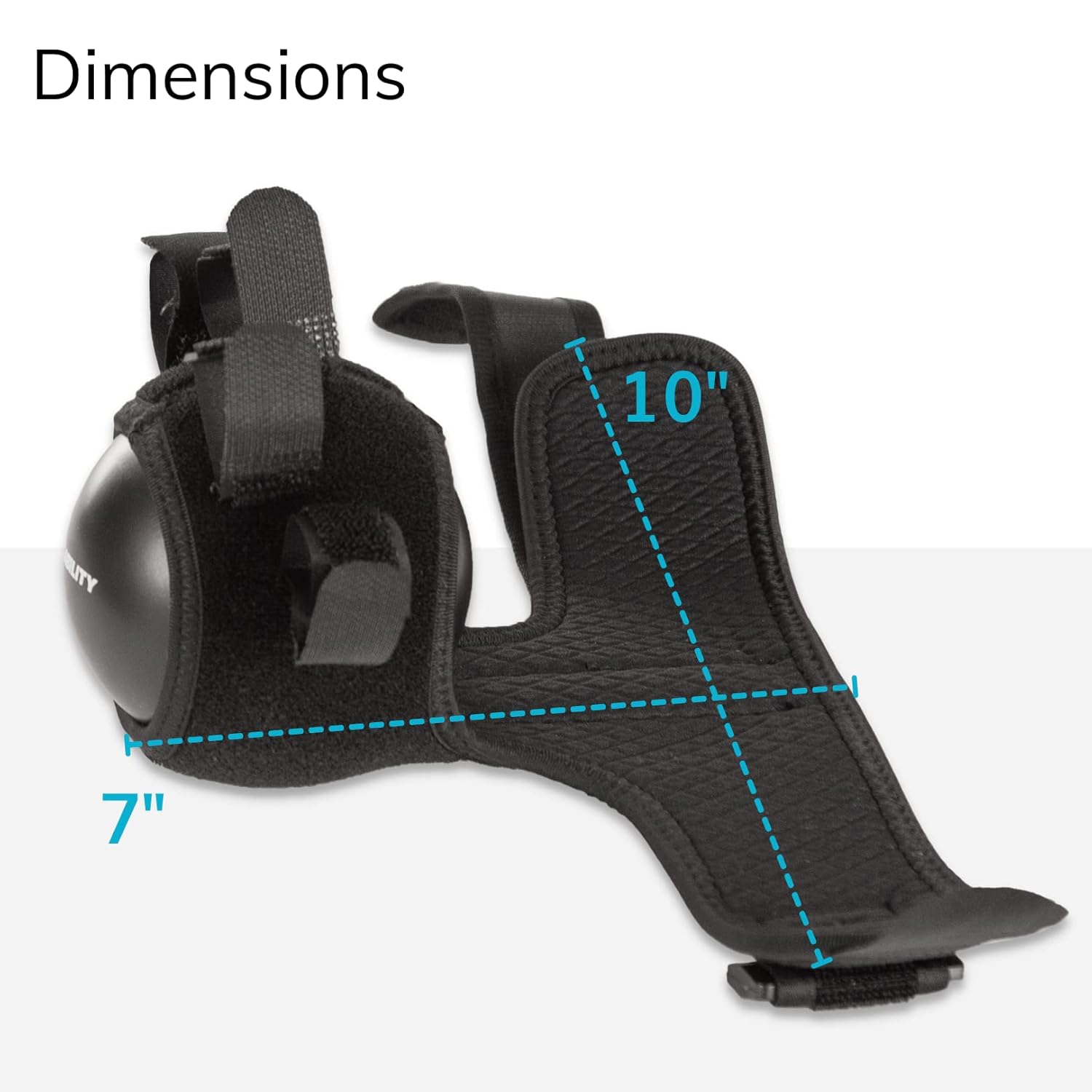 BraceAbility Anti Spasticity Hand Splint, Resting Orthosis with Therapy Ball

