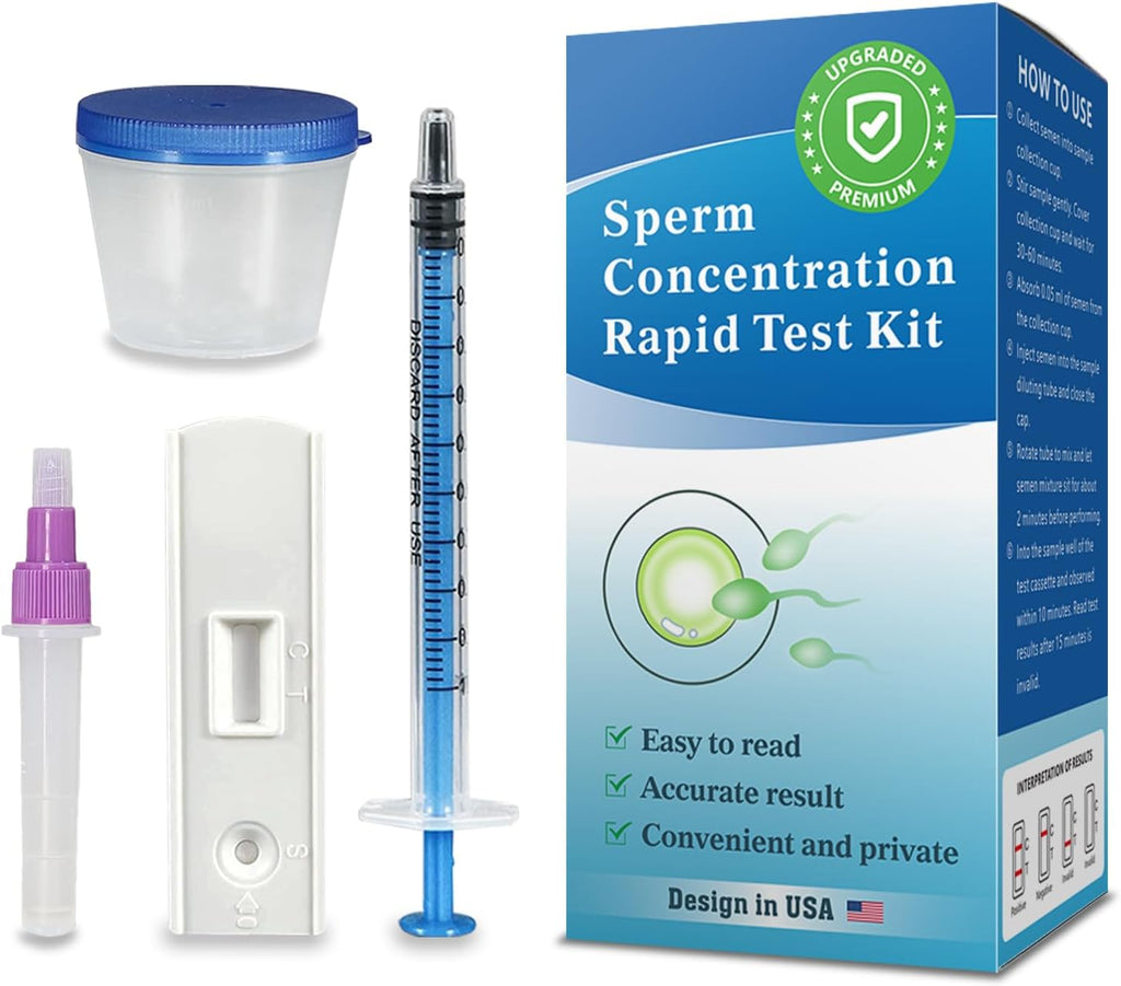 Trak Plus Home Fertility Test Kit for Men, Semen Test for Sperm Count Results

