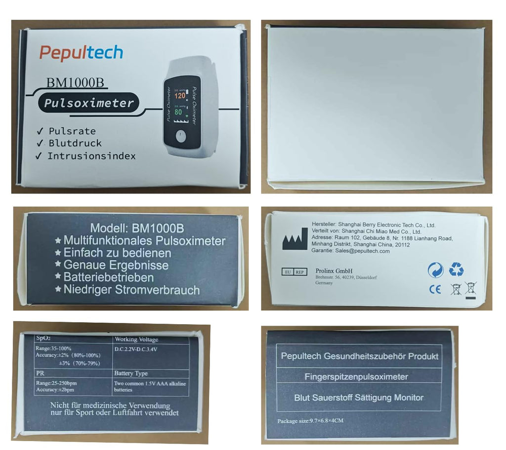 Bluetooth Fingertip Pulse Oximeter with Respiration Rate, Portable SpO2 Monitor

