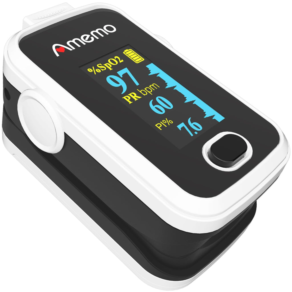 Pulse Oximeter with OLED Display, Fingertip Oxygen Saturation Monitor

