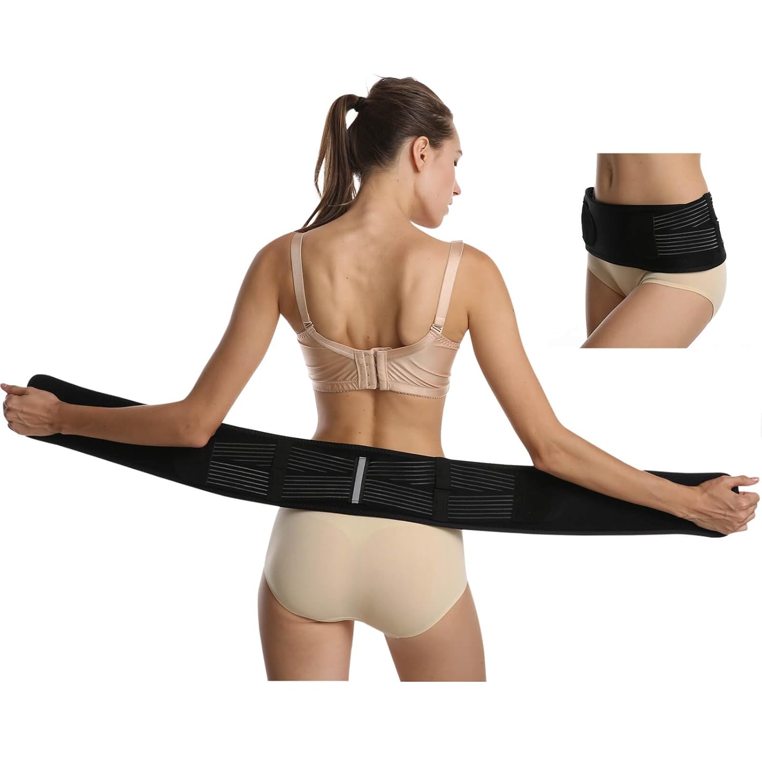 SUNFATT Sacroiliac SI Joint Belt for Women and Men, Pelvic Stabilizer Lower Back

