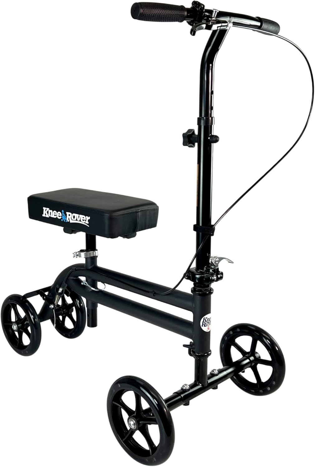 KneeRover Economy Steerable Knee Scooter, Foldable Knee Walker with Adjustable Handlebar

