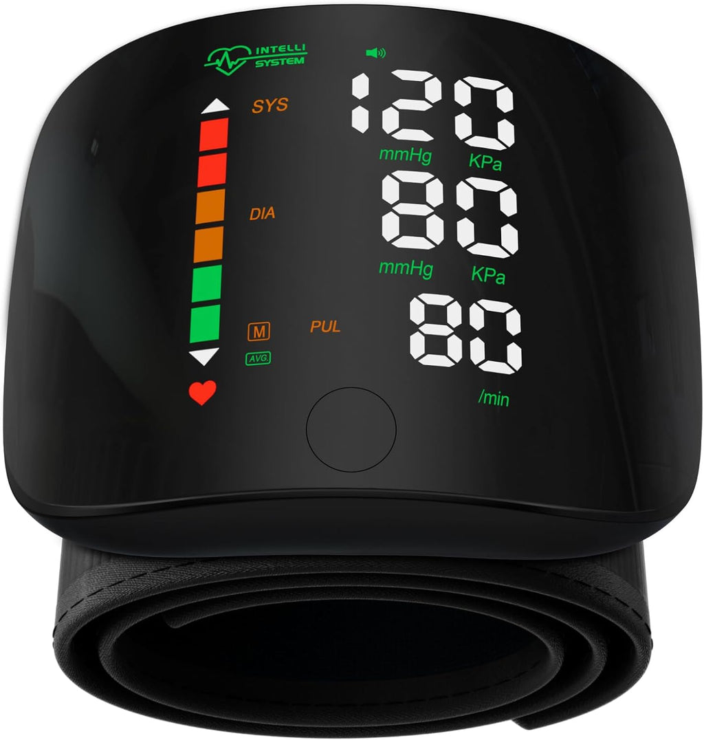 Double Love Wrist Blood Pressure Monitor with Touch Screen LED Display, Carry Case

