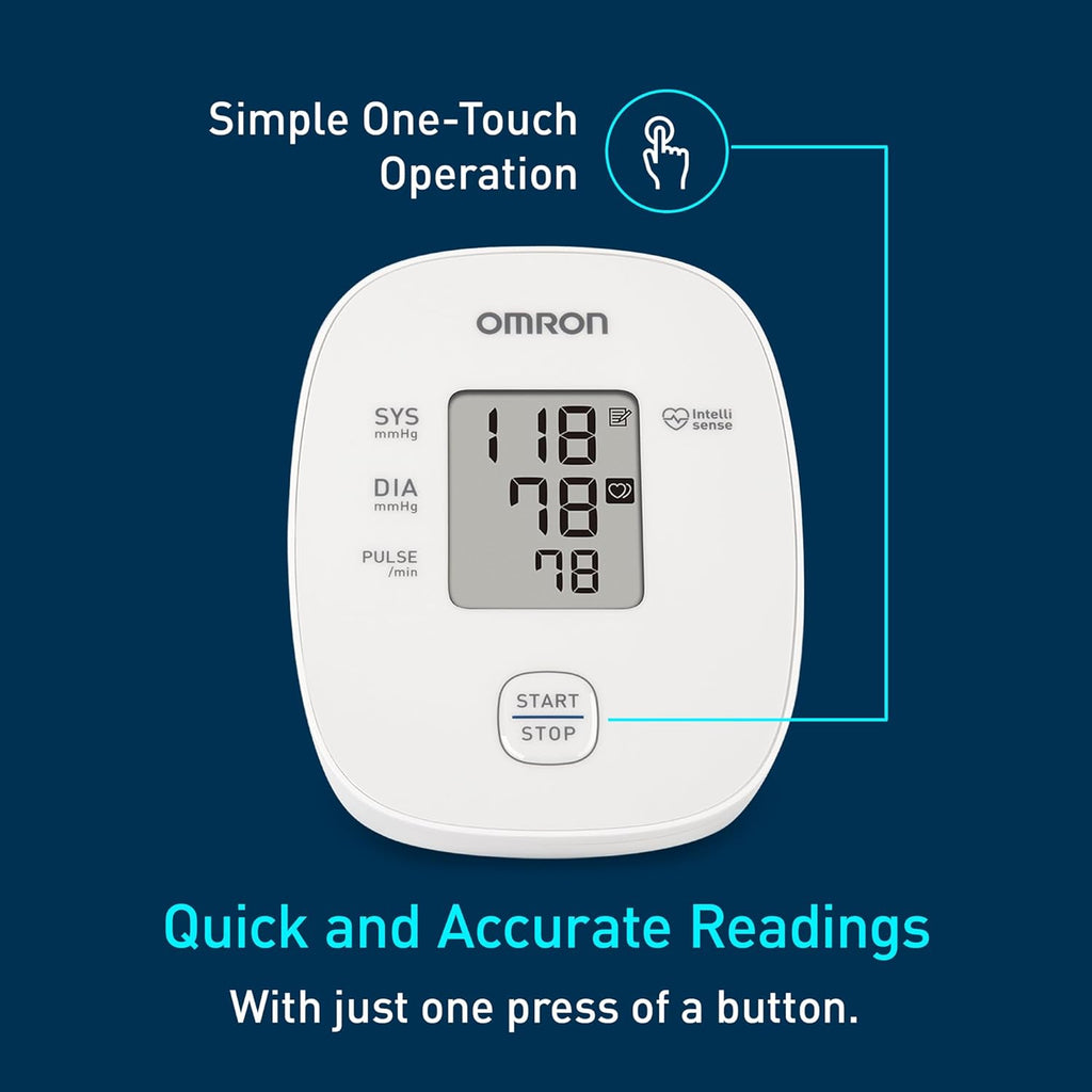 OMRON Iron Upper Arm Blood Pressure Monitor with Irregular Heartbeat Detector

