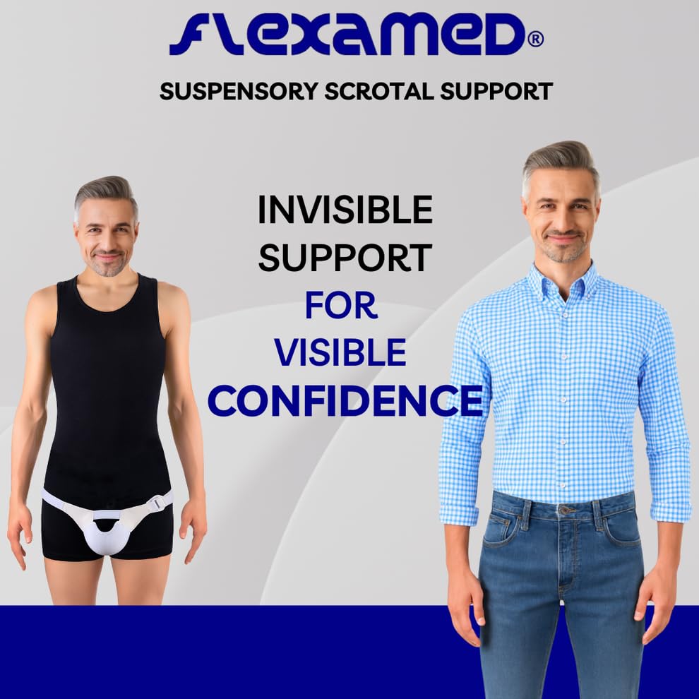 FlexaMed Suspensory Scrotal Support for Hydrocele and Varicocele


