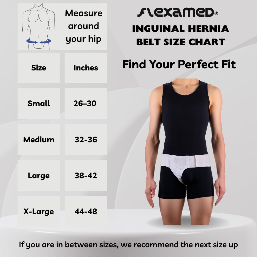 FlexaMed Inguinal Hernia Truss with Compression Pad

