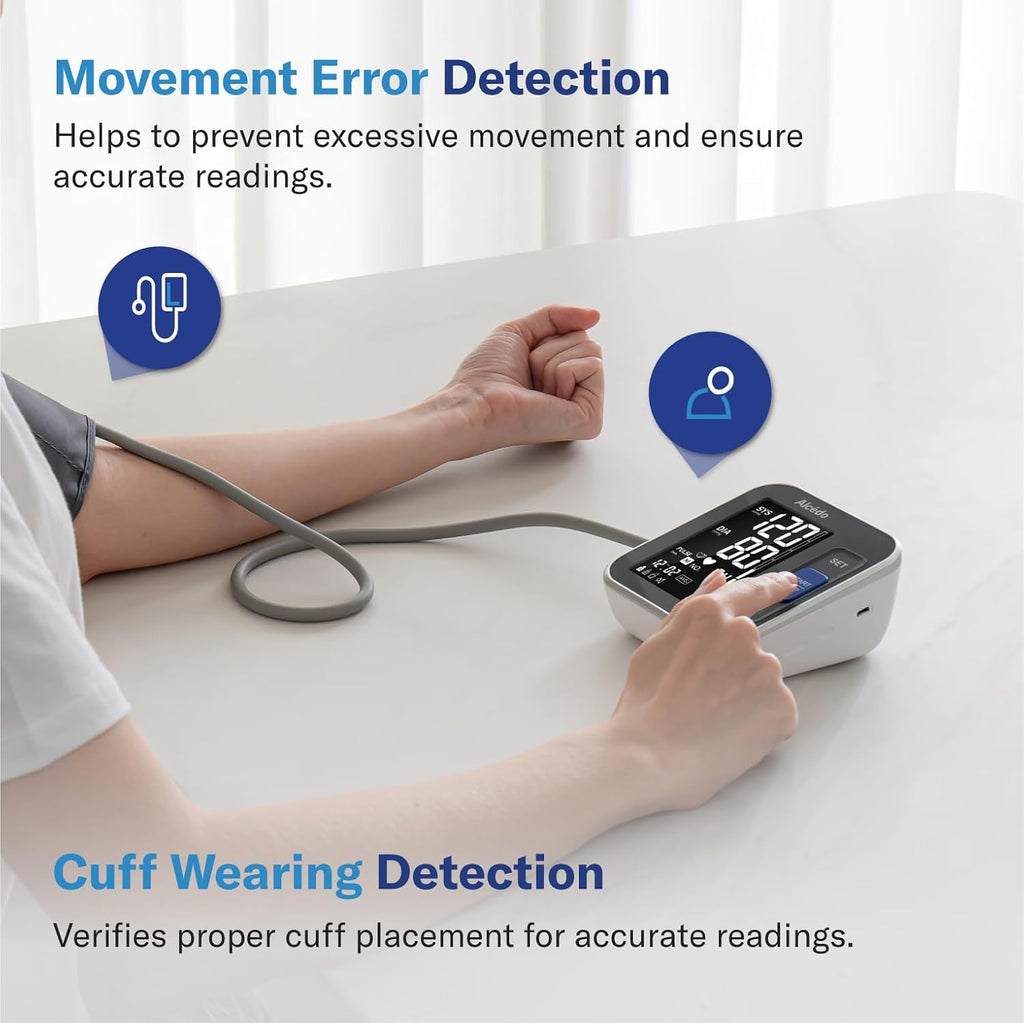 Alcedo Automatic Upper Arm Blood Pressure Monitor Digital BP Machine Wide-Range Cuff

