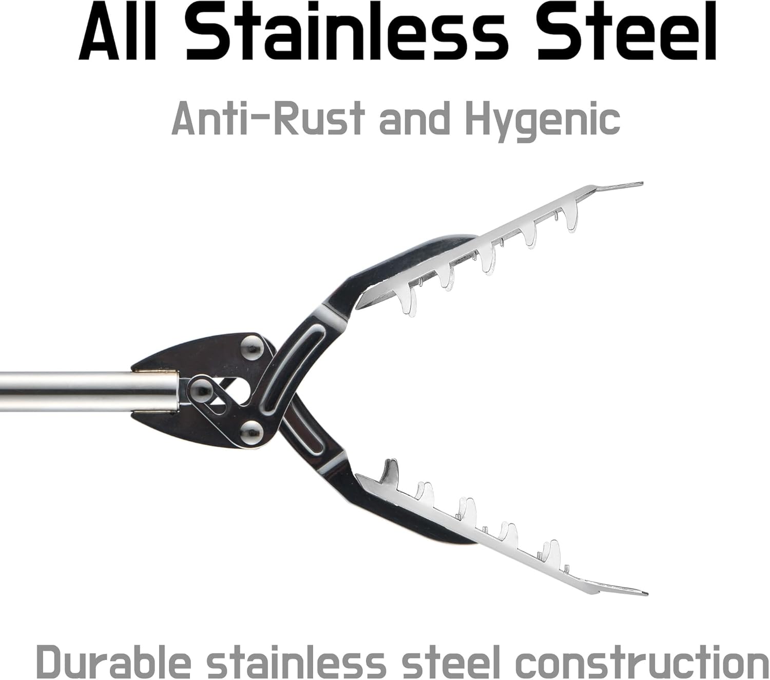 FTH Stainless Steel Grabber Reacher Pickup Tool Heavy-Duty Trash Picker


