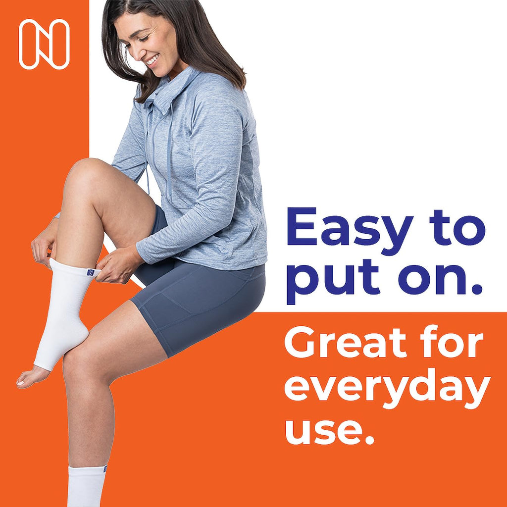 NanoSocks Compression Socks for Women & Men Toeless Ankle Brace Support Sleeve

