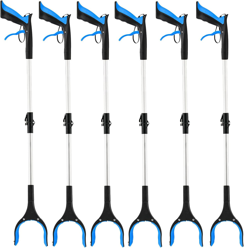 Foldable Grabber Reacher Tool, 32 in Reach, 4 in Jaw, 360° Rotating Head

