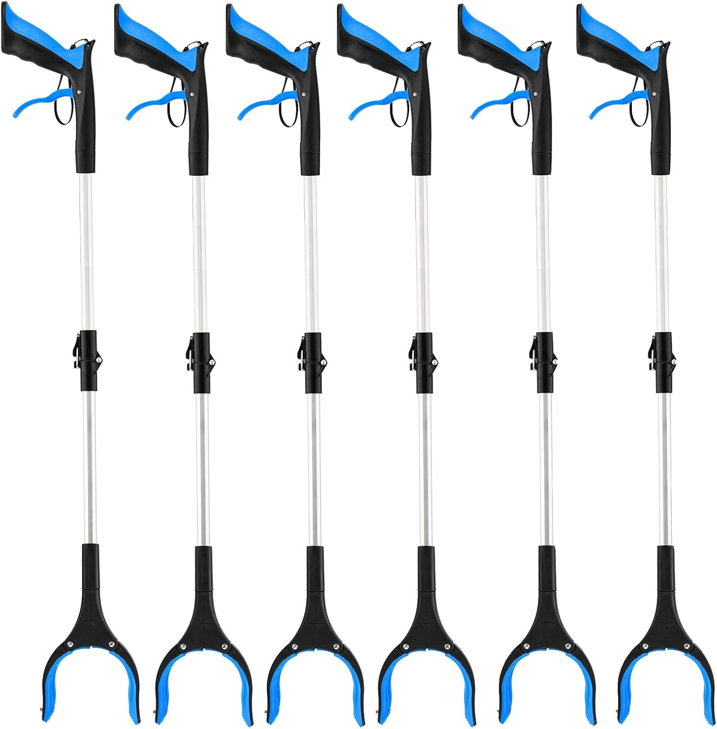Foldable Grabber Reacher Tool, 32 in Reach, 4 in Jaw, 360° Rotating Head


