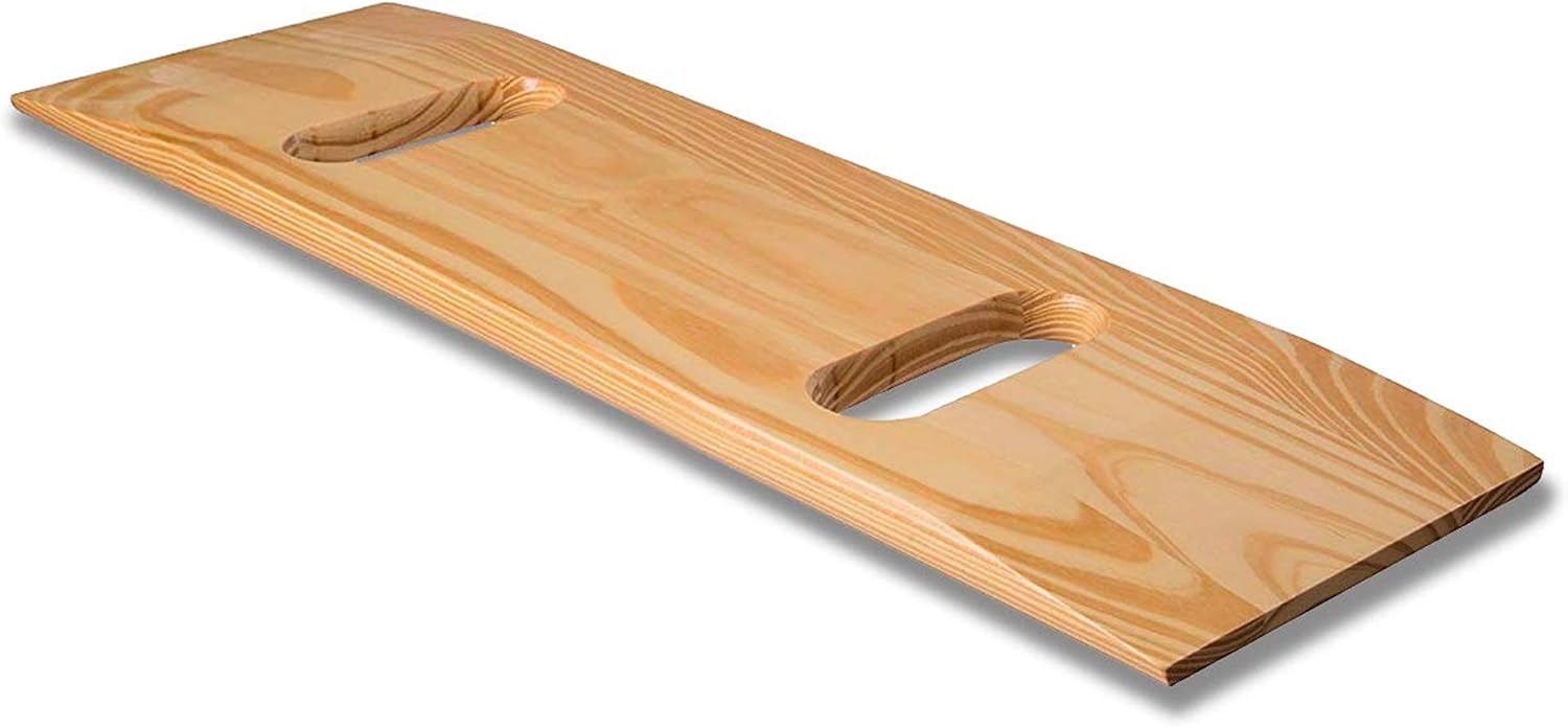 DMI Heavy-Duty Wood Transfer Board for Wheelchair Slide Transfers, Up to 440 lb

