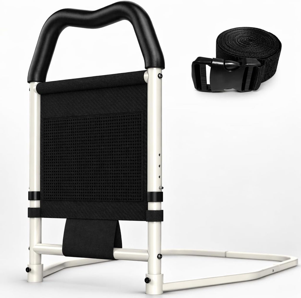 Adjustable Bed Rail for Elderly Safety Support, Non-Slip Handle, 350 lb Capacity

