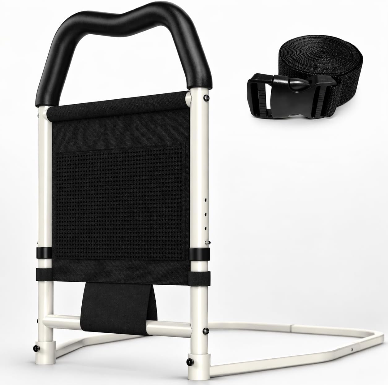 Adjustable Bed Rail for Elderly Safety Support, Non-Slip Handle, 350 lb Capacity

