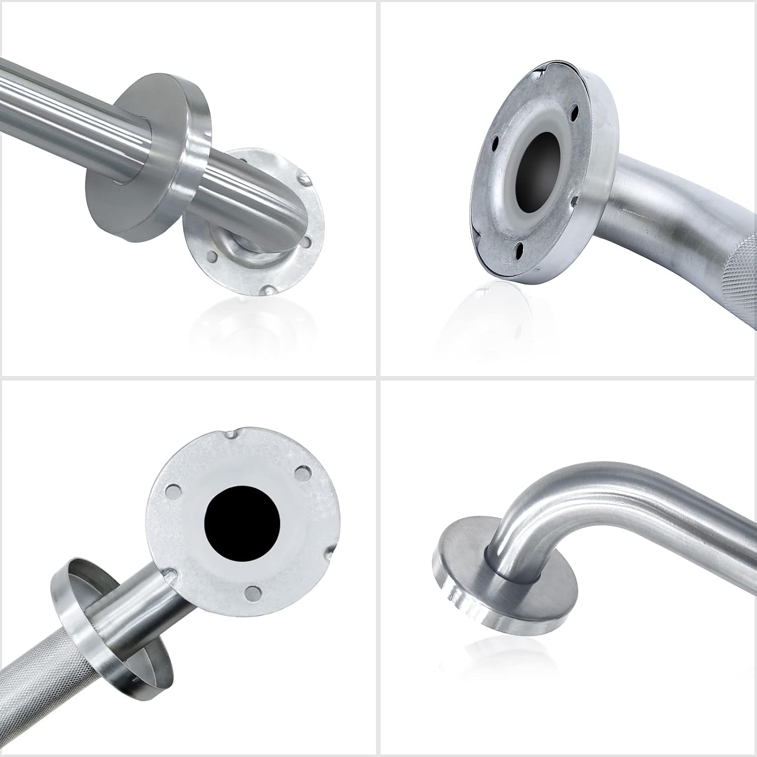 Lifeassist ADA Shower Grab Bars for Bathroom, 1.25 in Diameter, 500 lb Support

