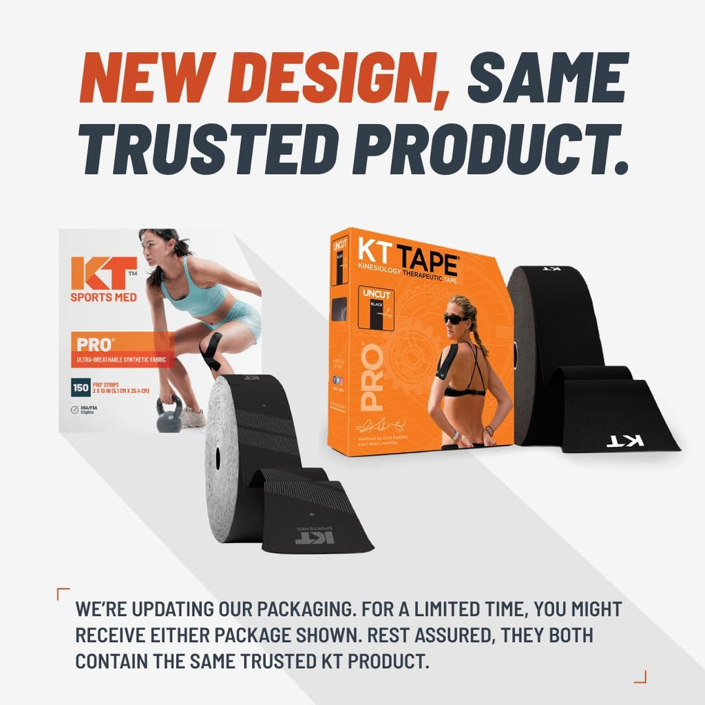KT Tape PRO Synthetic Elastic Kinesiology Athletic Tape, 100% Synthetic

