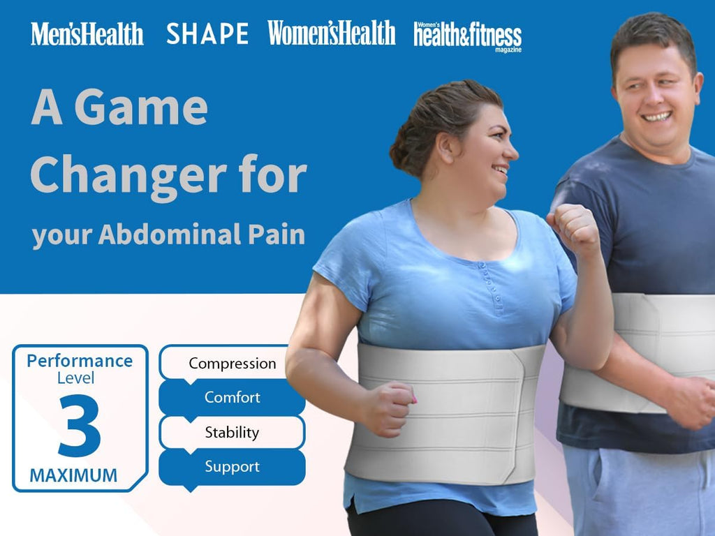Abdominal Binder for Women & Men Post Surgery Recovery 4-Panel Waist Compression

