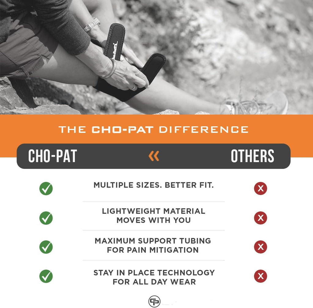 Cho-Pat Dual Action Double-Layer Adjustable Knee Strap for Patellar Tendon Pain

