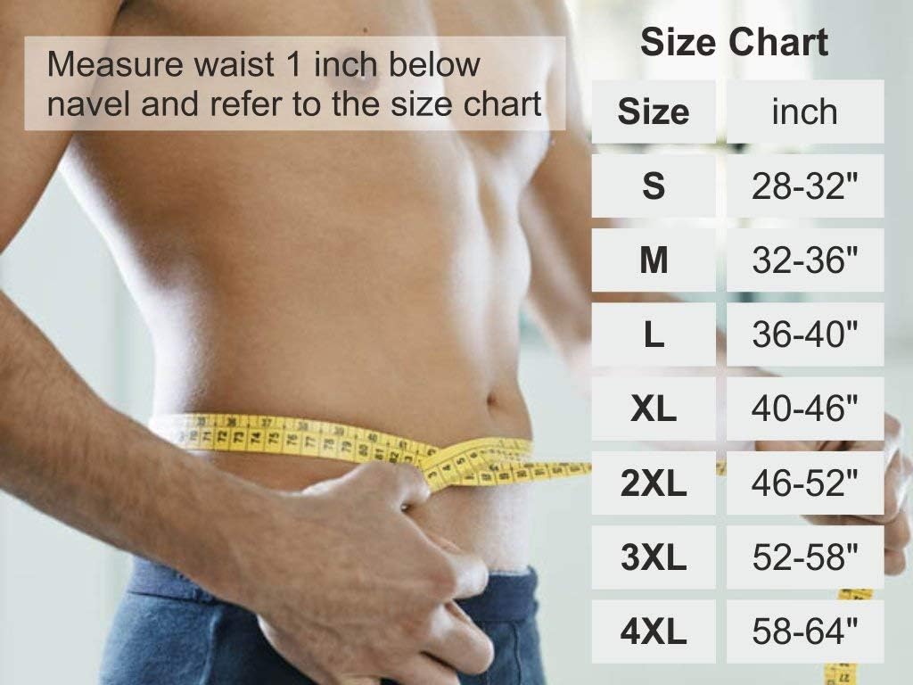 Wonder Care Hernia Support Belt for Men with Removable Groin Compression Pads

