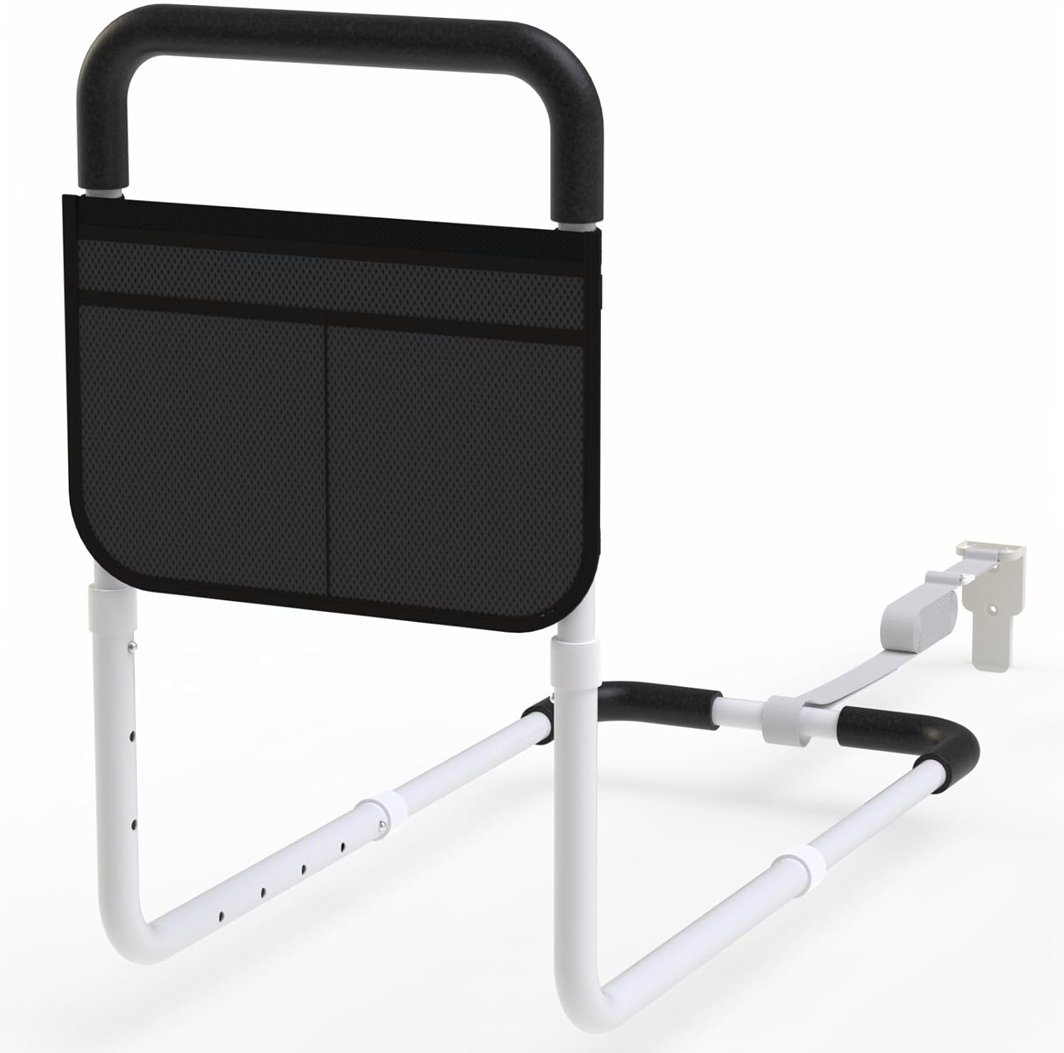 OCBAiLi Adjustable Bed Rail for Seniors with Storage Pocket and Non-Slip Handle


