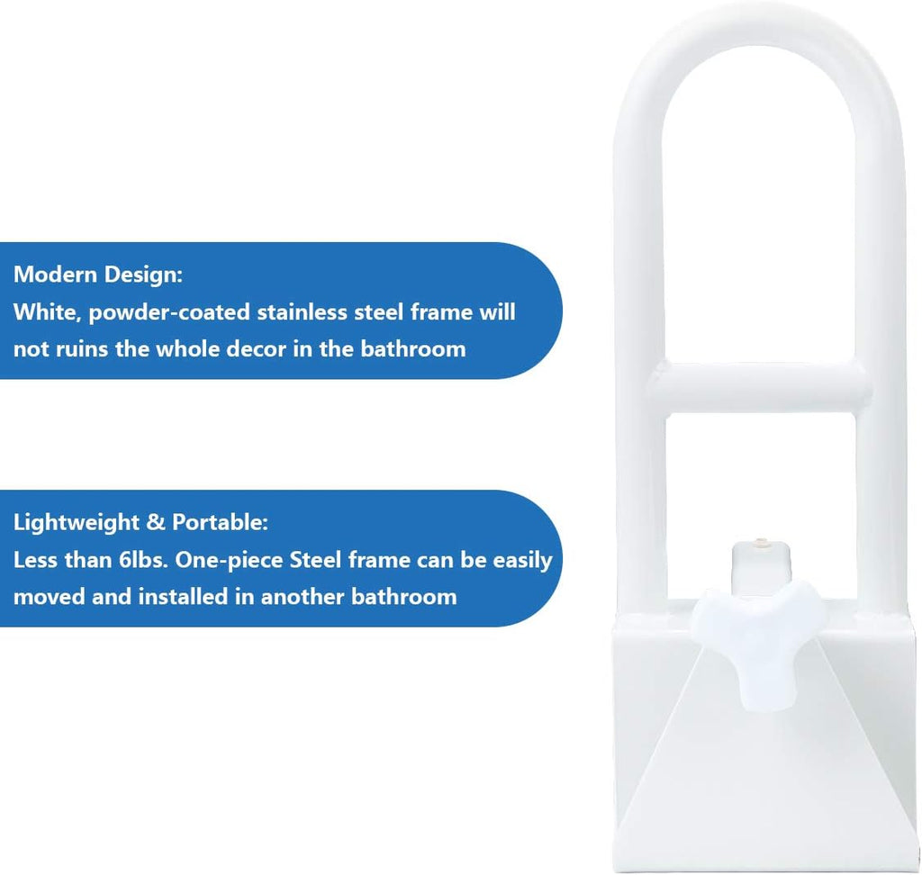 Butizone Bathtub Safety Rail Grab Bar Clamp for Seniors and Elderly

