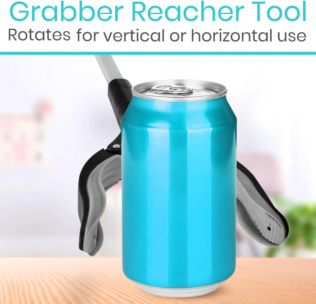 Vive Reacher Grabber Tool 32 in Extra Long Pickup Aid Rotating Grip Arm

