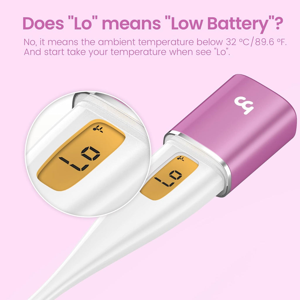 Femometer Smart Basal Body Thermometer with App Fertility Period Tracker, Backlight

