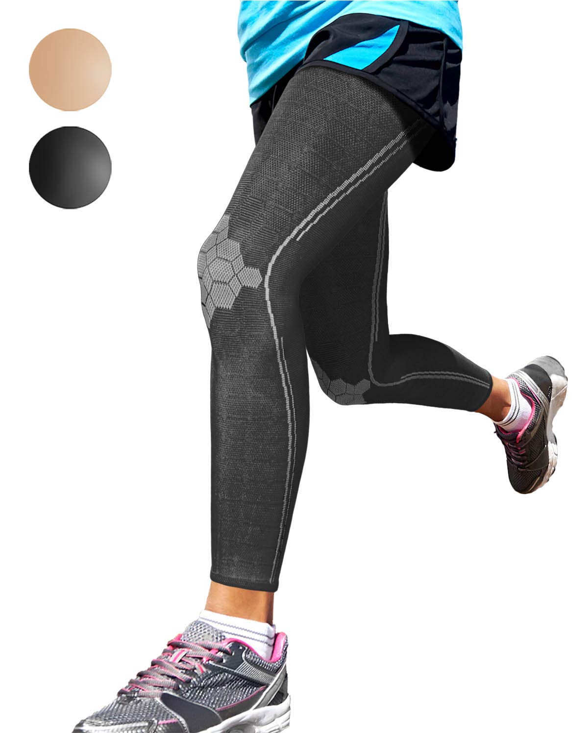 Sparthos Full Leg Compression Sleeves for Calf, Knee and Thigh Recovery Support

