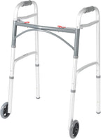 Drive Medical Folding Mobility Aid with Wheels, Lightweight Adjustable-Height Support

