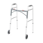 Drive Medical Folding Mobility Aid with Wheels, Lightweight Adjustable-Height Support