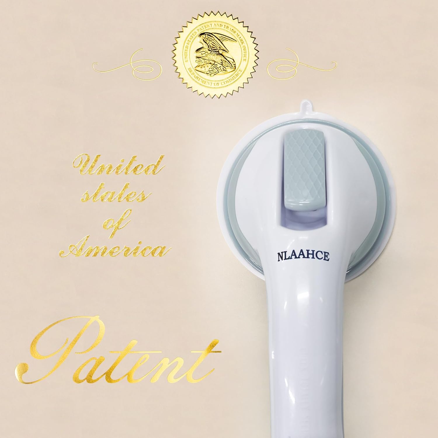 AirTight Grab Bar for Shower, ADA Compliant Suction Safety Handle for Seniors

