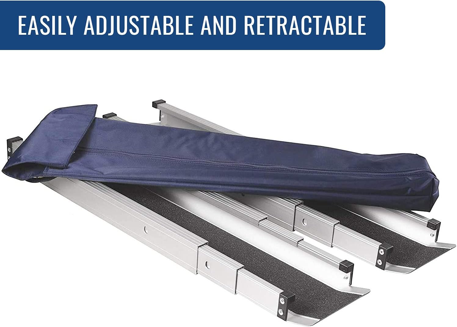 DMI Portable Wheelchair Ramp for Home, Adjustable 3-5 ft, 2-Pack Handicap Stairs

