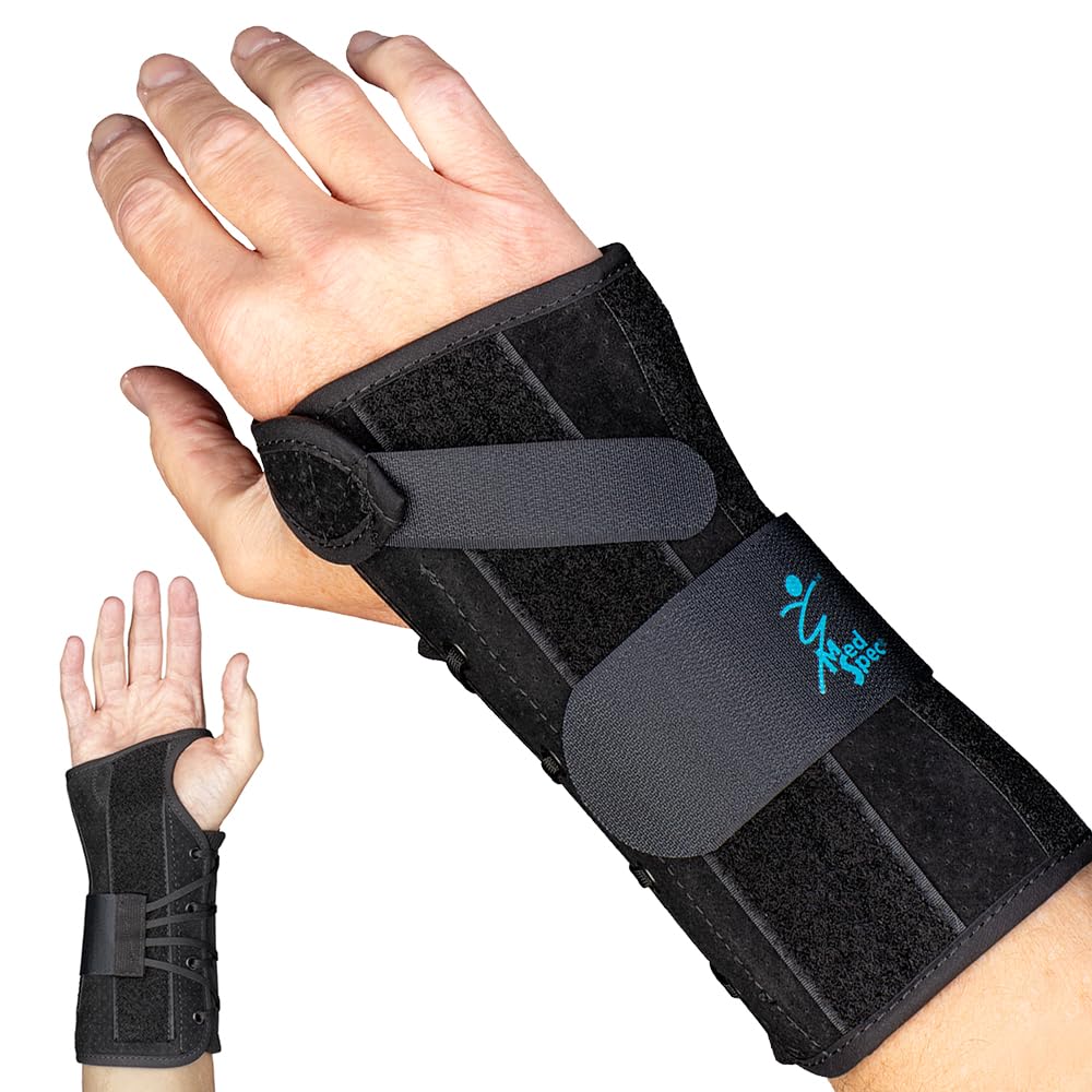 Med Spec 8" Wrist Lacer Wrist Brace with Adjustable Lacing, Dual Stays

