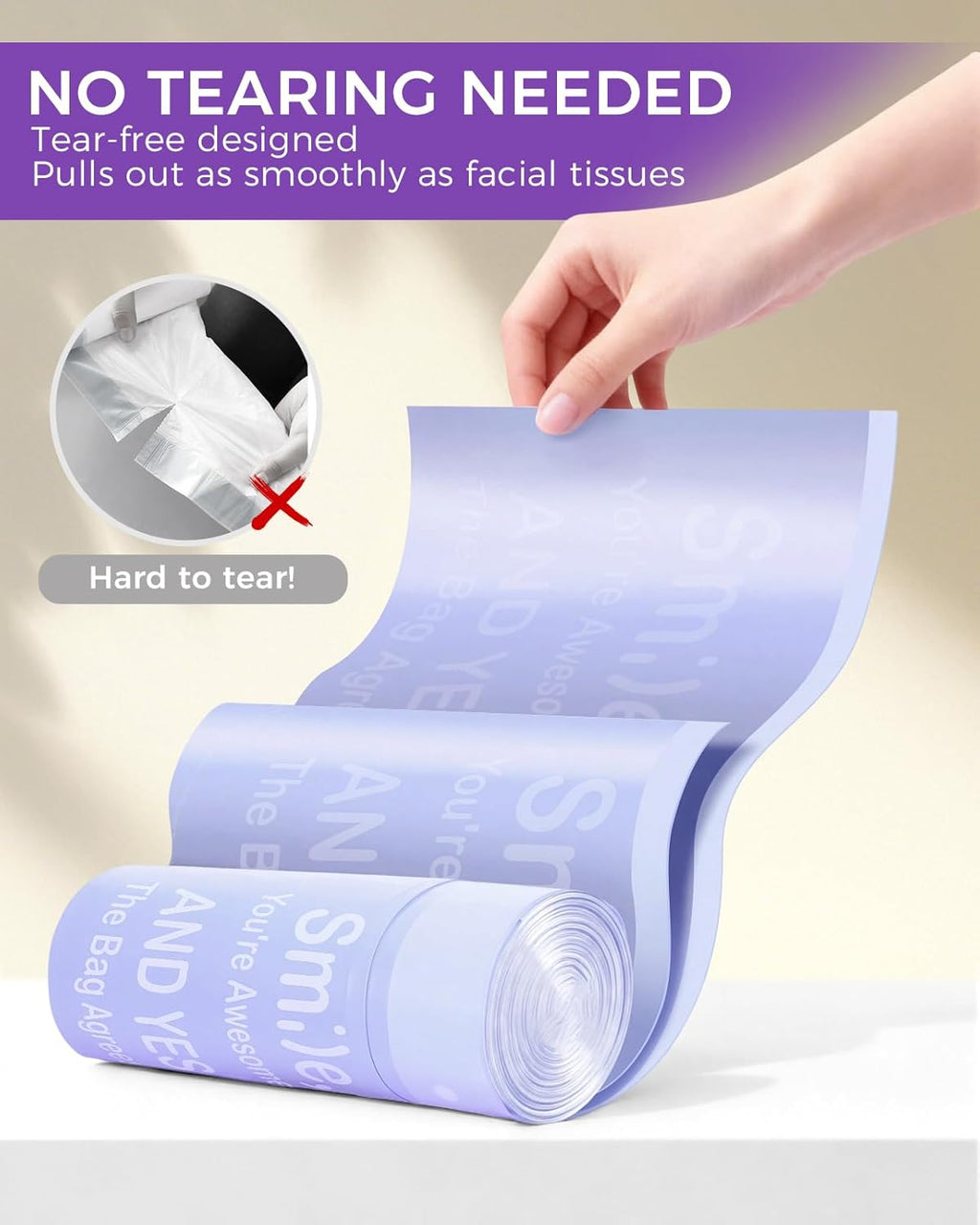 AWoHH Bedside Commode Liners with Absorbent Inserts, Leak-Proof Odor Control

