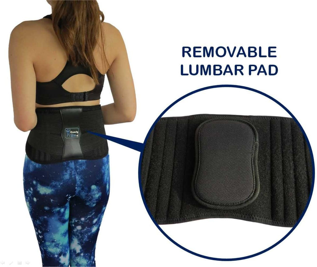 CM-102M Back Brace with Removable Lumbar Pad for Lower Back Support

