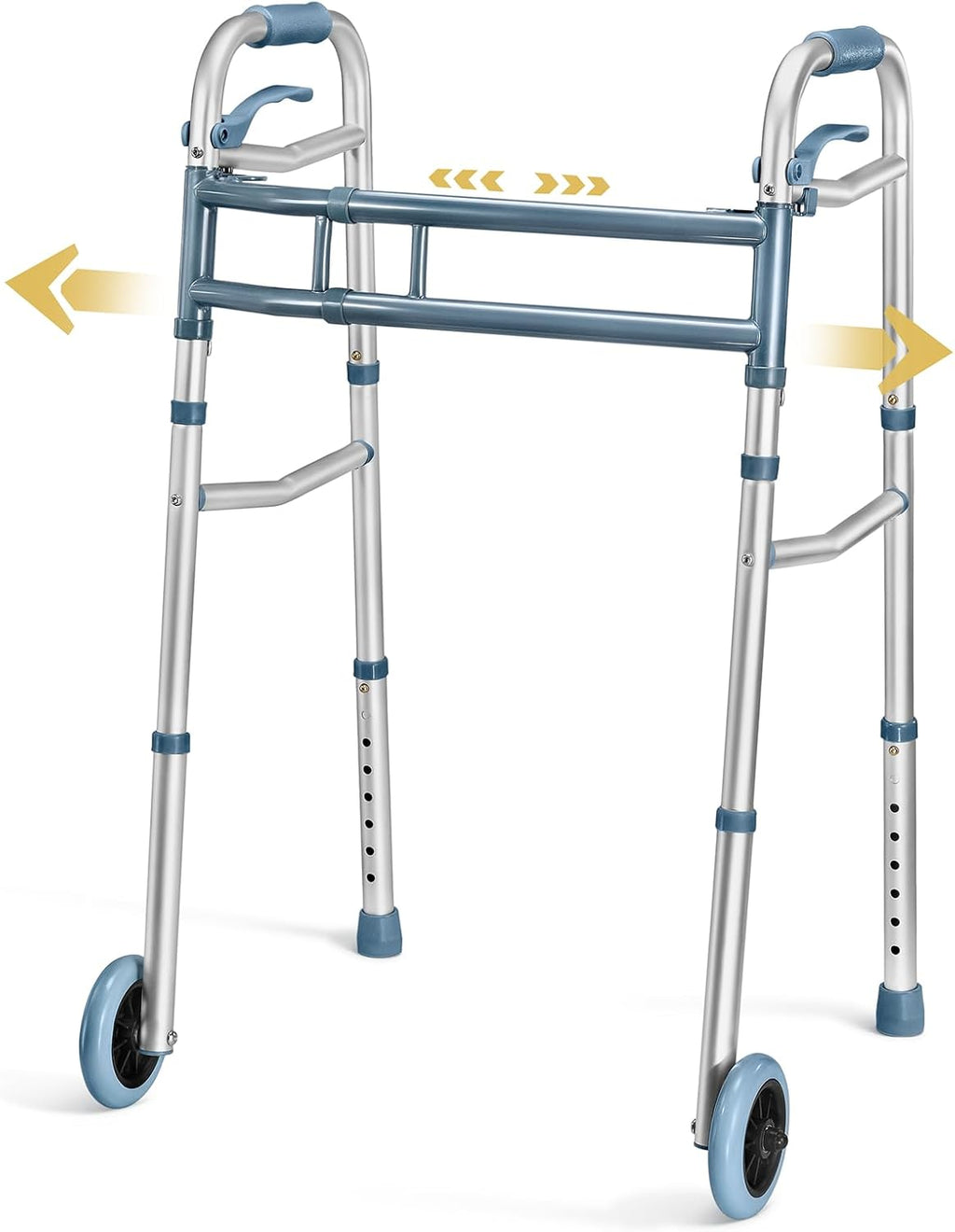 Medical King Walkers for Seniors with Wheels, Aluminum Lightweight Rolling Walker

