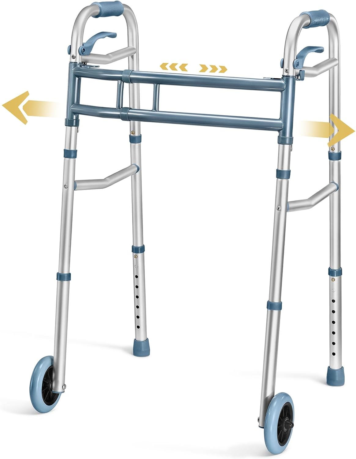 Medical King Walkers for Seniors with Wheels, Aluminum Lightweight Rolling Walker

